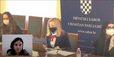 Ministrica Vučković i predsjednik Odbora za poljoprivredu EP-a N. Lins na sjednici Odbora za poljoprivredu Hrvatskog sabora Ministrica