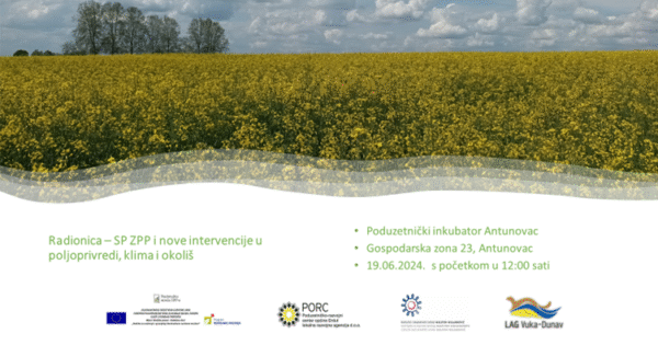 Najava radionice: „Nove intervencije u poljoprivredi, klima i okoliš“